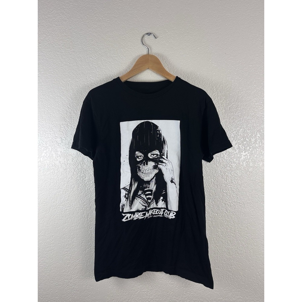 Zombie Makeout Club Black Good Condition Graphic T-Shirt - Size S